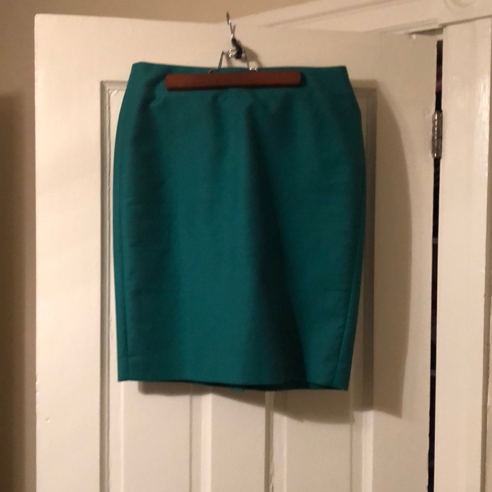 Beautiful Green JCrew Pencil Skirt
